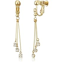 Amazon | FH.bird ゴールド 痛くないイヤリング レディース